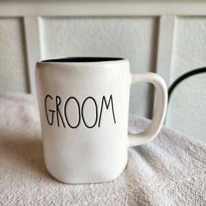 Rae Dunn White Groom Mug
